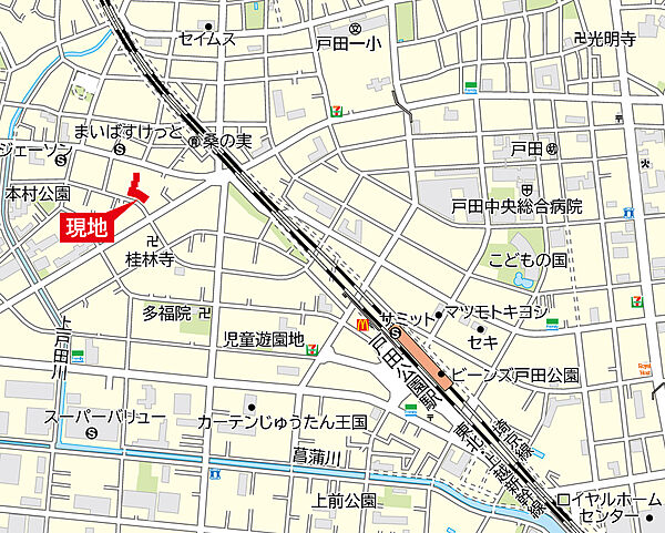 地図を拡大表示