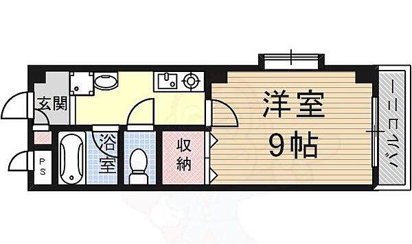 ホーステール作の山 ｜愛知県名古屋市緑区作の山町(賃貸マンション1K・2階・26.68㎡)の写真 その2