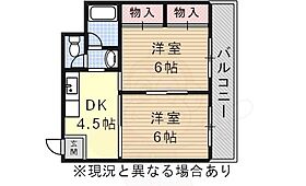 マンションルンビニー1  ｜ 愛知県名古屋市昭和区山里町（賃貸マンション2K・5階・38.00㎡） その2