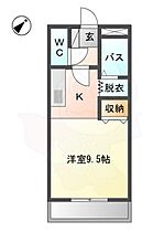 ミレニアムK  ｜ 愛知県名古屋市緑区桶狭間1411番（賃貸アパート1R・2階・24.50㎡） その2