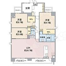 RAXA覚王山  ｜ 愛知県名古屋市千種区姫池通１丁目12番新築につき未定（賃貸マンション3LDK・9階・118.01㎡） その2