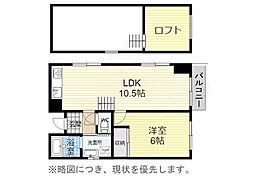 シャトーごきそ 1LDKの間取図画像