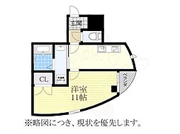 センチュリー本山 1Kの間取図画像