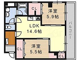 愛知県名古屋市昭和区御器所通３丁目（賃貸マンション2LDK・2階・61.18㎡） その2