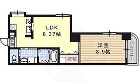 WILL鶴舞  ｜ 愛知県名古屋市昭和区御器所１丁目19番15号（賃貸マンション1LDK・5階・37.60㎡） その2