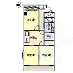 第2エトワール 3DKの間取図画像