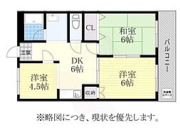 ベルメゾン 3DKの間取図画像