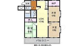 ネオ岩崎台 3SLDKの間取図画像