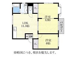 ベルエポック鶴見 2階3LDKの間取り