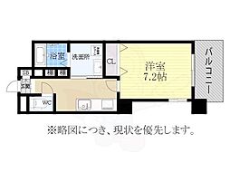 SunRise鶴舞 6階1Kの間取り