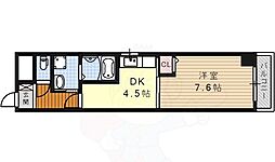 シーナリー瑞穂 8階1DKの間取り