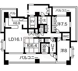 モアグレース八勝通PremiX 3LDKの間取図画像