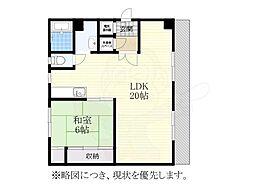 主税ビル 1LDKの間取図画像
