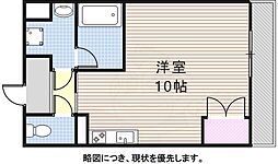 アールズタワー望が丘 ワンルームの間取図画像