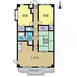 ノーブルコートサイド 3LDKの間取図画像