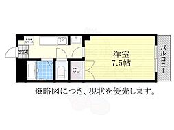 メゾン光 1Kの間取図画像