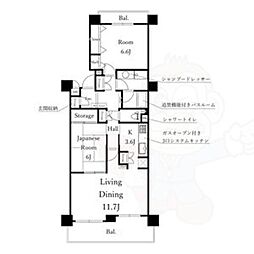 パークシティ松下南棟 5階/-