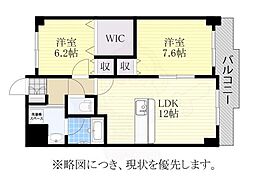 ヴィラ・ヴェール 2LDKの間取図画像