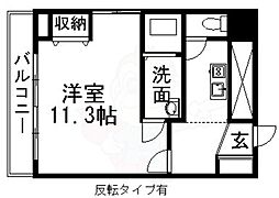 フィーブルサカエ 1Kの間取図画像