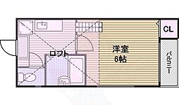コンフォート吹上 1Kの間取図画像