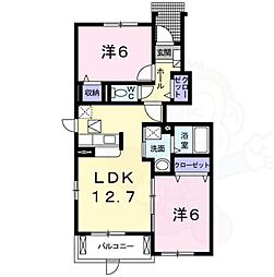グランツ荒田 2LDKの間取図画像