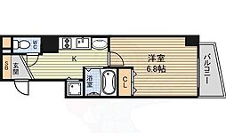 プレサンス覚王山D-Style2 1Kの間取図画像