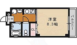 アビテ・イケダ 1Kの間取図画像