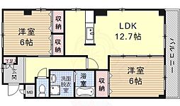 フォレスタ 2LDKの間取図画像