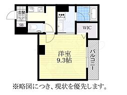 シャーメゾンカトレア 1Kの間取図画像