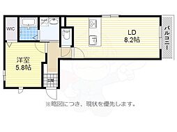 Evergarden千種1 1LDKの間取図画像