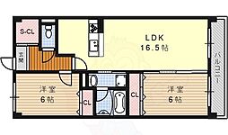 ベルフィオーレ 2LDKの間取図画像
