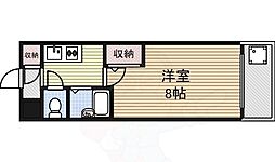 置地マンション 1Kの間取図画像