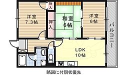 ハイムビーオール2 3LDKの間取図画像