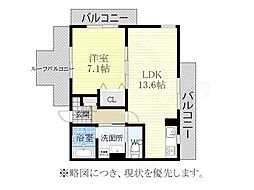 Calmdos 1LDKの間取図画像