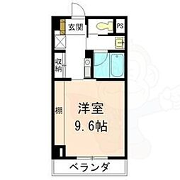 エポックステージ 1Kの間取図画像