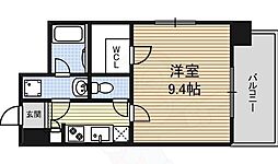 プロシード瑞穂 1Kの間取図画像