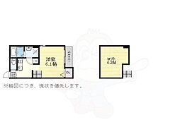 PROPS2 1Kの間取図画像