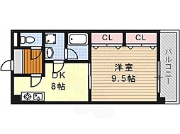 アステイオス 1DKの間取図画像