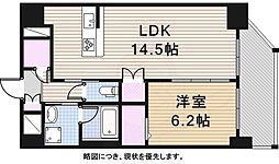 フォンターナ名昭 1LDKの間取図画像