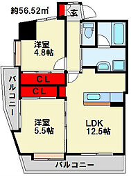 間取図画像 2LDK