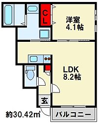 Cherim片野EAST 3階/302