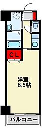 アンシャール 1Kの間取図画像