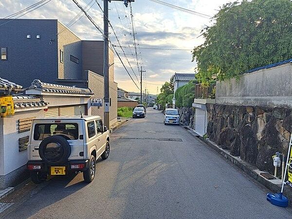 Beautiful mountainous landscape with colorful sky