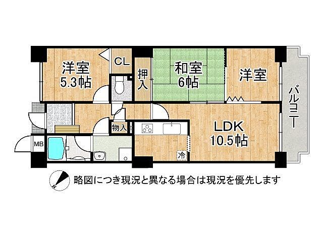 間取り プレステ1番館　中古マンション 1階/-