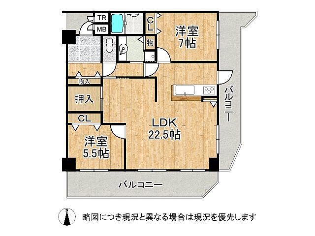 間取り イングス郡山グレース　中古マンション 5階/-