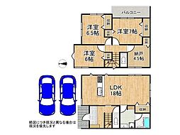 北葛城郡上牧町大字中筋出作　新築一戸建て　2号棟