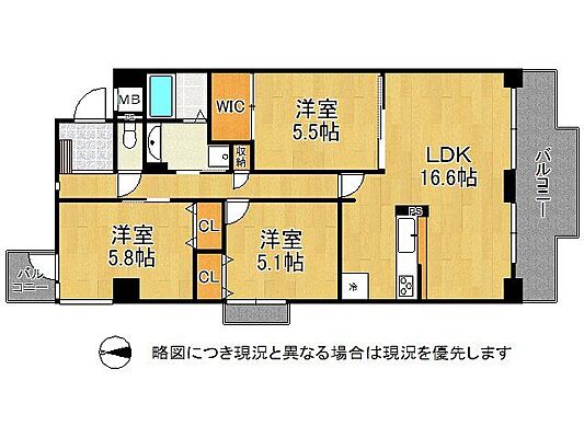 間取り 今から内覧可能　予約受付中　サニーコーポ八木西 6階/-