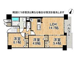 ネオハイツ橿原神宮西口 3LDKの間取図画像