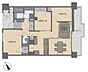 間取り：【リフォーム前間取り】広々としたリビングでゆとりある住空間が魅力の3LDKです。