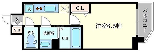 ララプレイス天王寺ルフレ ｜大阪府大阪市阿倍野区美章園1丁目(賃貸マンション1K・2階・22.33㎡)の写真 その2